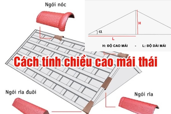 Hướng dẫn cách tính chiều cao mái thái và độ dốc chuẩn nhất?
