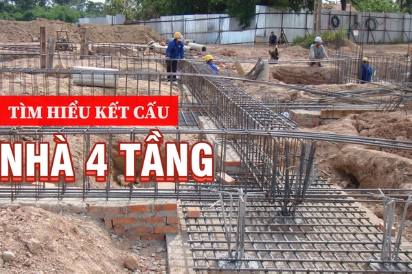 Tìm hiểu kết cấu móng nhà 4 tầng  có gì khác biệt so với nhà 2,3 tầng