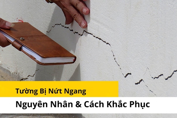 Nguyên nhân và cách xử lý tường nhà bị nứt ngang