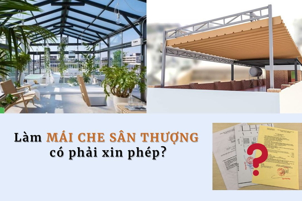 Làm mái che sân thượng có phải xin phép không?