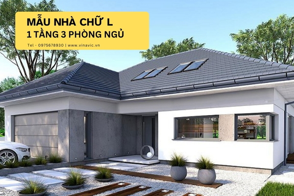 49 Mẫu nhà chữ l 1 tầng 3 phòng ngủ được ưu chuộng nhất