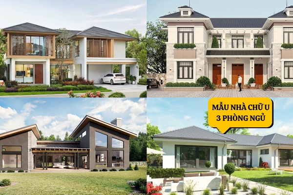 Top 50 mẫu nhà chữ u 3 phòng ngủ đẹp xu hướng hiện nay