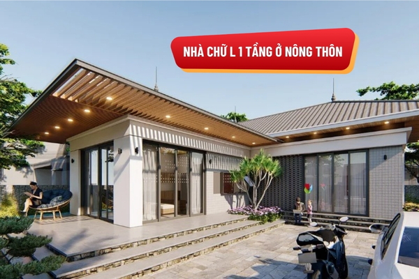 20+ Mẫu Nhà Chữ L 1 Tầng Ở Nông Thôn Đẹp, Chi Phí Xây Rẻ
