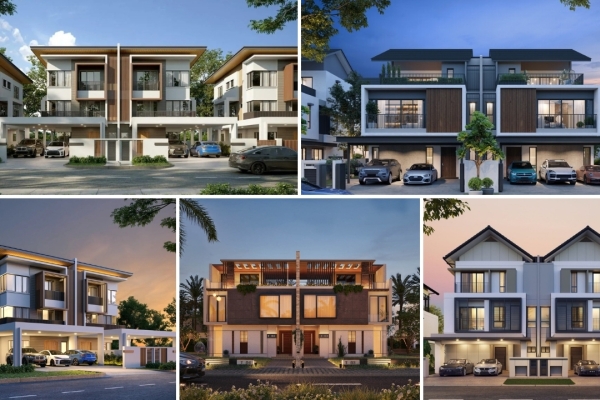 19 Mẫu biệt thự song lập 3 tầng hiện đại sống gắn kết, vẫn giữ sự riêng tư
