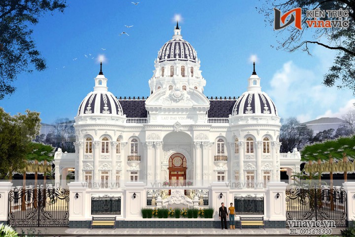 Biệt thự lâu đài Pháp cổ điển đẹp như mơ của doanh nhân LDDT2001
