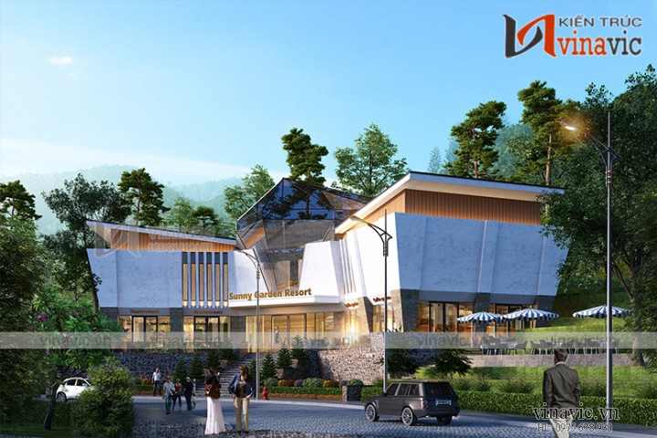 Mẫu nhà đa năng khu du lịch Sunny resort KSVP19 độc đáo lạ mắt