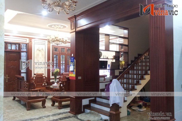 Thi công hoàn thiện kiến trúc nội thất sân vườn Biệt Thự Phủ Lý Hà Nam BT1654