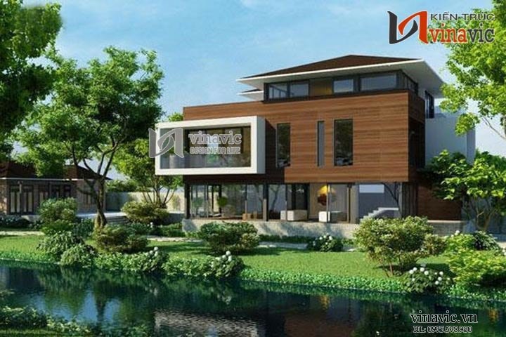 Thiết kế biệt thự không gian mở hòa mình vào thiên nhiên BTCC1425