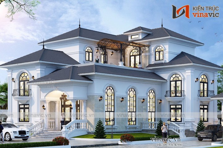 Mẫu nhà đẹp 2 tầng hiện đại sang trọng và đẳng cấp ở Bình Dương BT2016