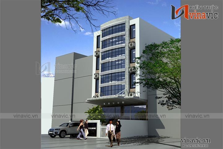 Mẫu thiết kế khách sạn văn phòng đẹp KSVP09
