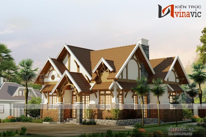 Thiết kế mẫu nhà vuông 1 tầng 3 phòng ngủ 130m2 hiện đại BT1656
