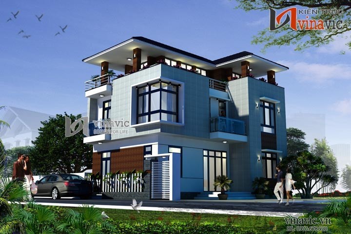 Nhà 3 tầng 100m2 mặt tiền 9m 3 phòng ngủ P.Khách, P.Bếp, P.Thờ BT1506