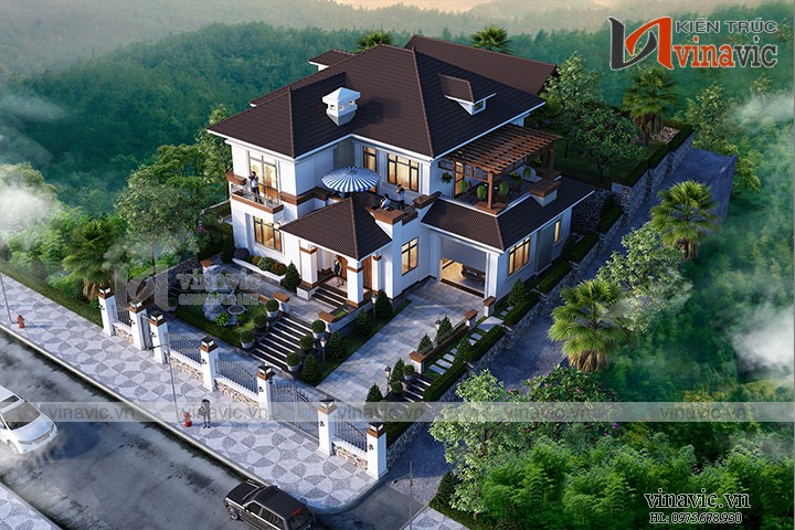 Nhà vuông 300m2 3 phòng ngủ 2 tầng mặt tiền 15m ở Sơn La BT1901