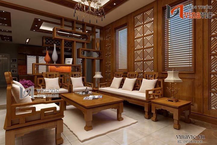 Say đắm với nét đẹp tinh tế nội thất biệt thự cổ điển NTB1407