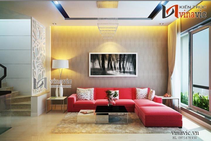 Phối màu đặc biệt trong từng không gian sống nhà ống NTO1402