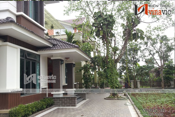 Xây dựng nhà biệt thự đẹp 3 tầng phong cách hiện đại TCBT1401