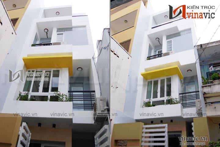 Xây nhà đẹp trọn gói công trình nhà phố 4 tầng TCNP03