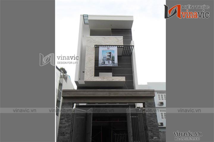 Xây nhà trọn gói công trình nhà phố 3 tầng hiện đại TCNP04