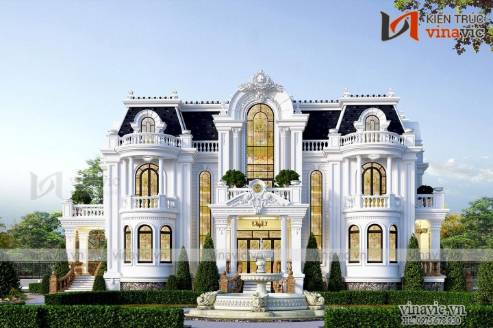 Thiết kế dinh thự độc đáo lạ mắt nhất Việt Nam LDDT1904