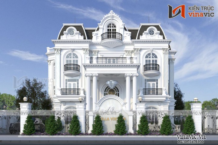 Villa 3 tầng tân cổ điển ở Thung Nai Hòa Bình