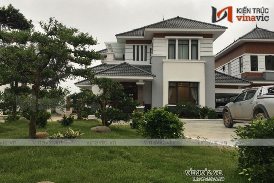 Hoàn thiện mẫu biệt thự hiện đại đẹp ở Sầm Sơn TCBT1828