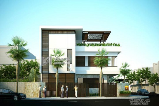 Biệt thự hiện đại thiết kế sang trọng 2 mặt tiền BTCC1428