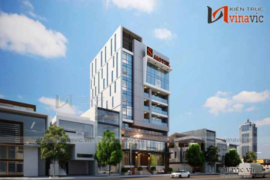 Mẫu thiết kế khách sạn văn phòng đẹp KSVP03