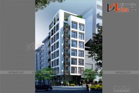 Mẫu thiết kế khách sạn văn phòng đẹp KSVP12