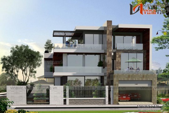 Biệt thự hiện đại 3 tầng 500m2 mức đầu tư 4 tỷ kiểu Singapore BT1659
