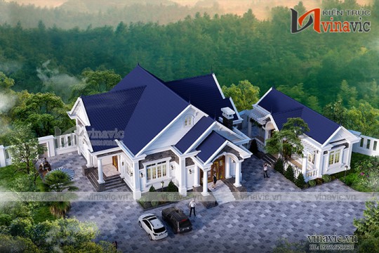 Nhà vườn 1 tầng 4 phòng ngủ 240m2 chi phí đầu tư khoảng 1.7 tỷ BT1904