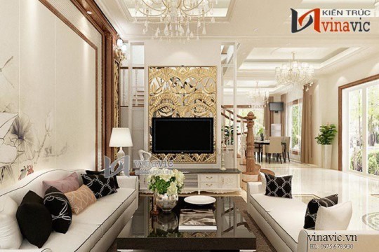 Nội thất biệt thự đẳng cấp sang trọng NTB1401