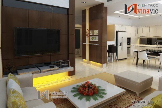 Nội thất hiện đại cho căn hộ chung cư NTC1408