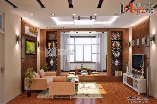 Nội thất chung cư hiện đại 3 phòng ngủ 120m2 NTC1403