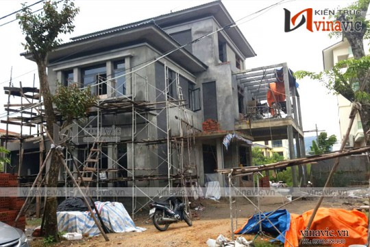 Hoàn thiện công trình biệt thự 3 tầng cuốn hút TCBT1685