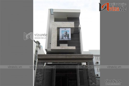 Xây nhà trọn gói công trình nhà phố 3 tầng hiện đại TCNP04