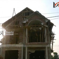 Xây nhà trọn gói công trình biệt thự 2 tầng TCBT1498 tại hà nội