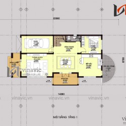 Mẫu nhà 4 tầng 110m2 mặt tiền rộng 7m thiết kế tân cổ điển  BT1500