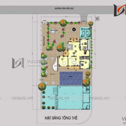 Biệt thự 2 mặt tiền 3 tầng 400m2 thiết kế sang trọng và hiện đại BT1496