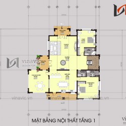 Biệt thự 2 mặt tiền 3 tầng 400m2 thiết kế sang trọng và hiện đại BT1496