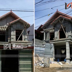 Xây nhà biệt thự trọn gói công trình biệt thự 2 tầng TCBT1449