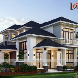 Biệt thự 2 tầng 200m2 3 phòng ngủ 17x12m BT1912