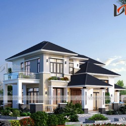 Biệt thự 2 tầng 200m2 3 phòng ngủ 17x12m BT1912
