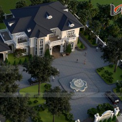 Biệt thự 2 tầng tân cổ điển 250m2/1 sàn đẳng cấp ở đảo Phú Quốc LDDT2003