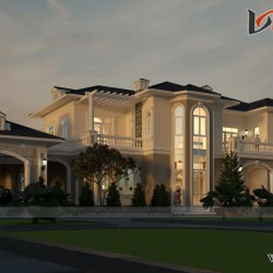 Biệt thự 2 tầng tân cổ điển 250m2/1 sàn đẳng cấp ở đảo Phú Quốc LDDT2003