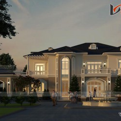 Biệt thự 2 tầng tân cổ điển 250m2/1 sàn đẳng cấp ở đảo Phú Quốc LDDT2003