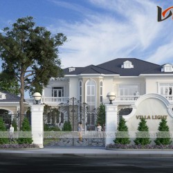 Biệt thự 2 tầng tân cổ điển 250m2/1 sàn đẳng cấp ở đảo Phú Quốc LDDT2003