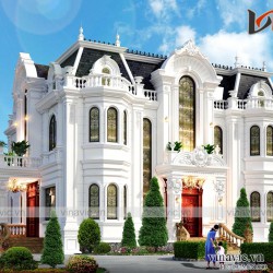 Biệt thự dinh thự cổ điển 3 tầng 500m2 ở Đông Anh Hà Nội BT2001