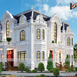 Biệt thự dinh thự cổ điển 3 tầng 500m2 ở Đông Anh Hà Nội BT2001