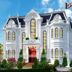 Biệt thự dinh thự cổ điển 3 tầng 500m2 ở Đông Anh Hà Nội BT2001