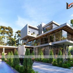 Biệt thự hiện đại có hồ bơi kiểu singapore ở Quảng Bình